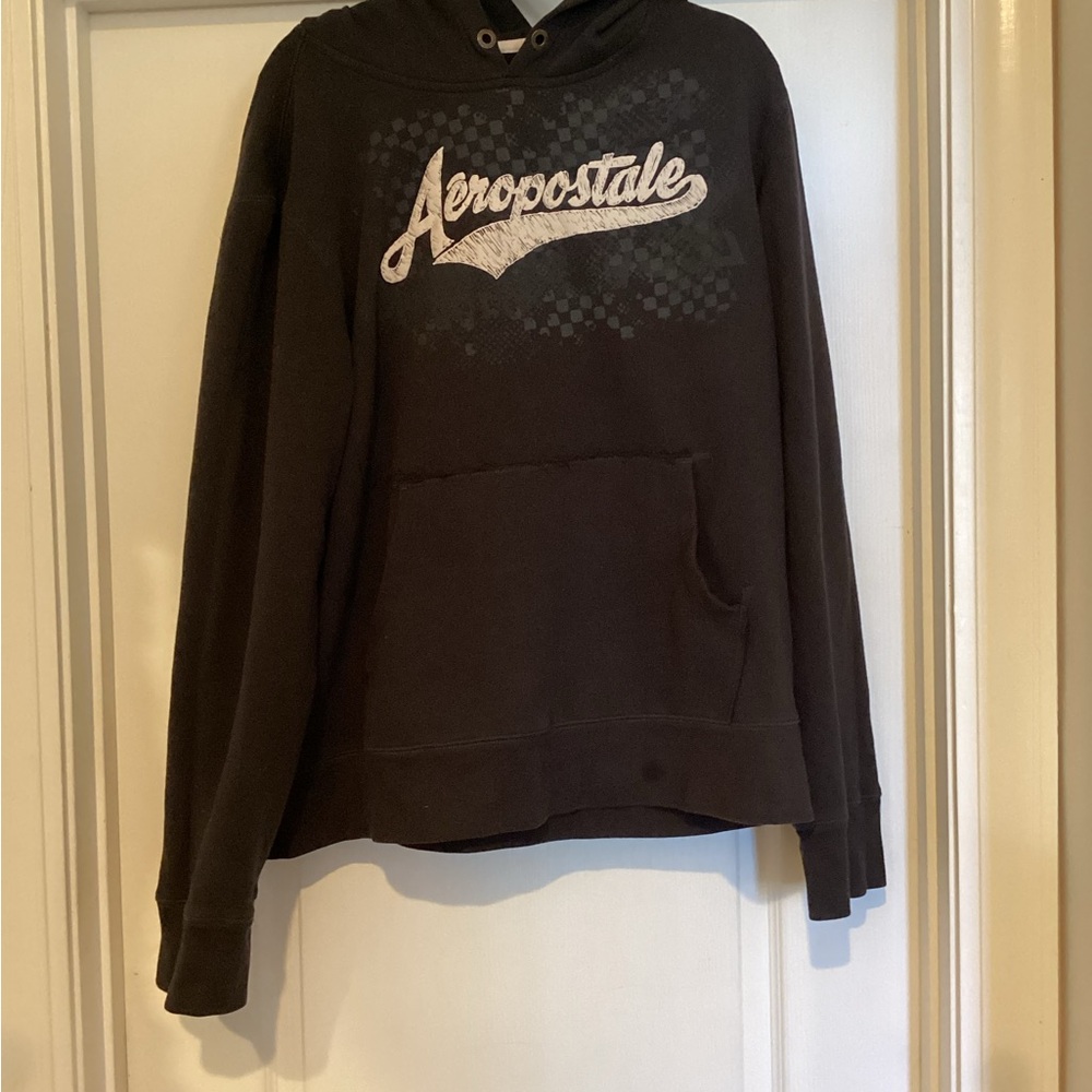 Aeropostale Charcoal Grey Hoodie Sweatshirt